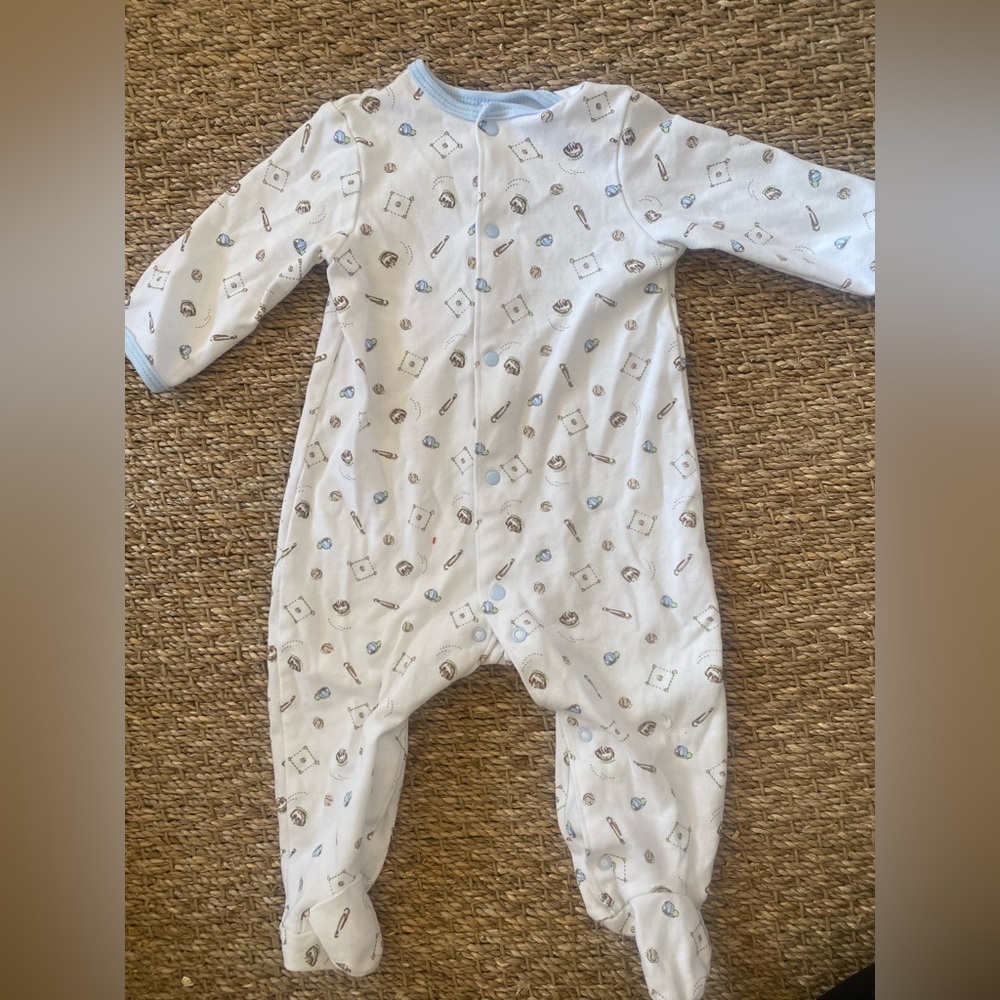 Little me baseball pajamas